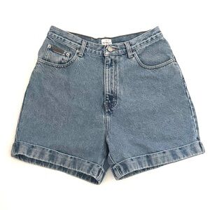 Vintage Calvin Klein Jeans High Rise Cuffed Denim Shorts Size 10